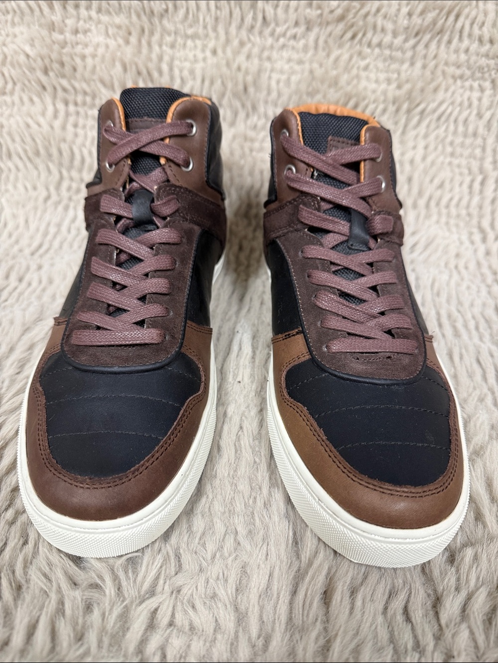 Roberto Vascon Men's Brown & Black high top shoes/ Boots